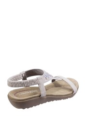Fleet & Foster White Nicosia Slingback Sandals - Image 3 of 5