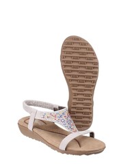 Fleet & Foster White Nicosia Slingback Sandals - Image 4 of 5