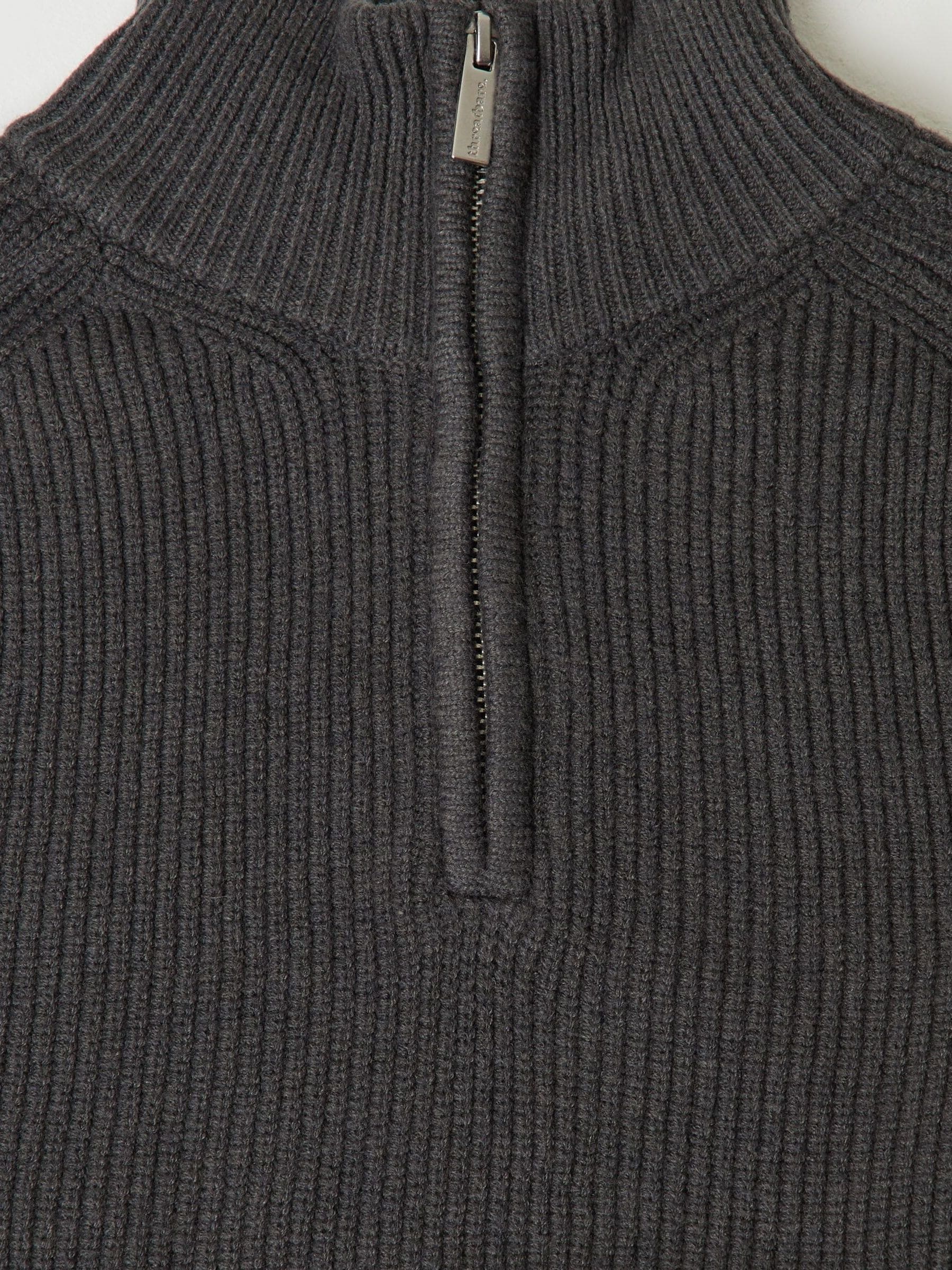 Next：日本 Threadbare Ribbed Funnel Neck Quarter Zip Jumper from
