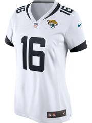 Nike White NFL Jacksonville Jaguars Game Road Jersey - Trevor Lawrence Womens - Image 2 of 3