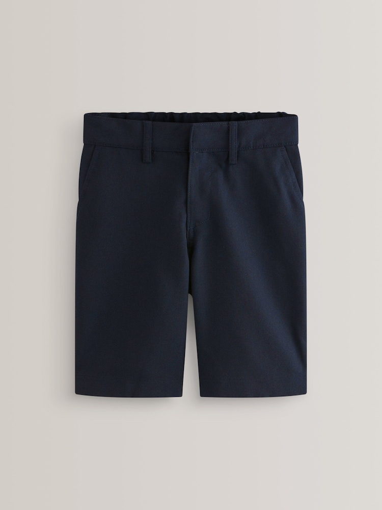 Azul marino - Pantalones cortos escolares con la parte delantera lisa (3-14 años) - Imagen 1 de 6 Azul marino - Pantalones cortos escolares con la parte delantera lisa (3-14 años) - Imagen 1 de 6