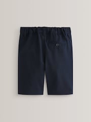 Navy Regular Waist Flat Front School Shorts (3-14yrs) - Image 2 of 6