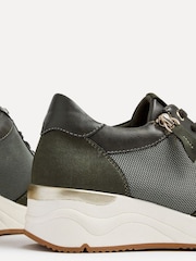 Verde - Zapatillas de deporte con detalle de cremallera lateral con cordones Luca de Linzi - Imagen 5 de 5
