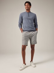 Light Grey Slim Fit Stretch Chinos Shorts - Image 2 of 8