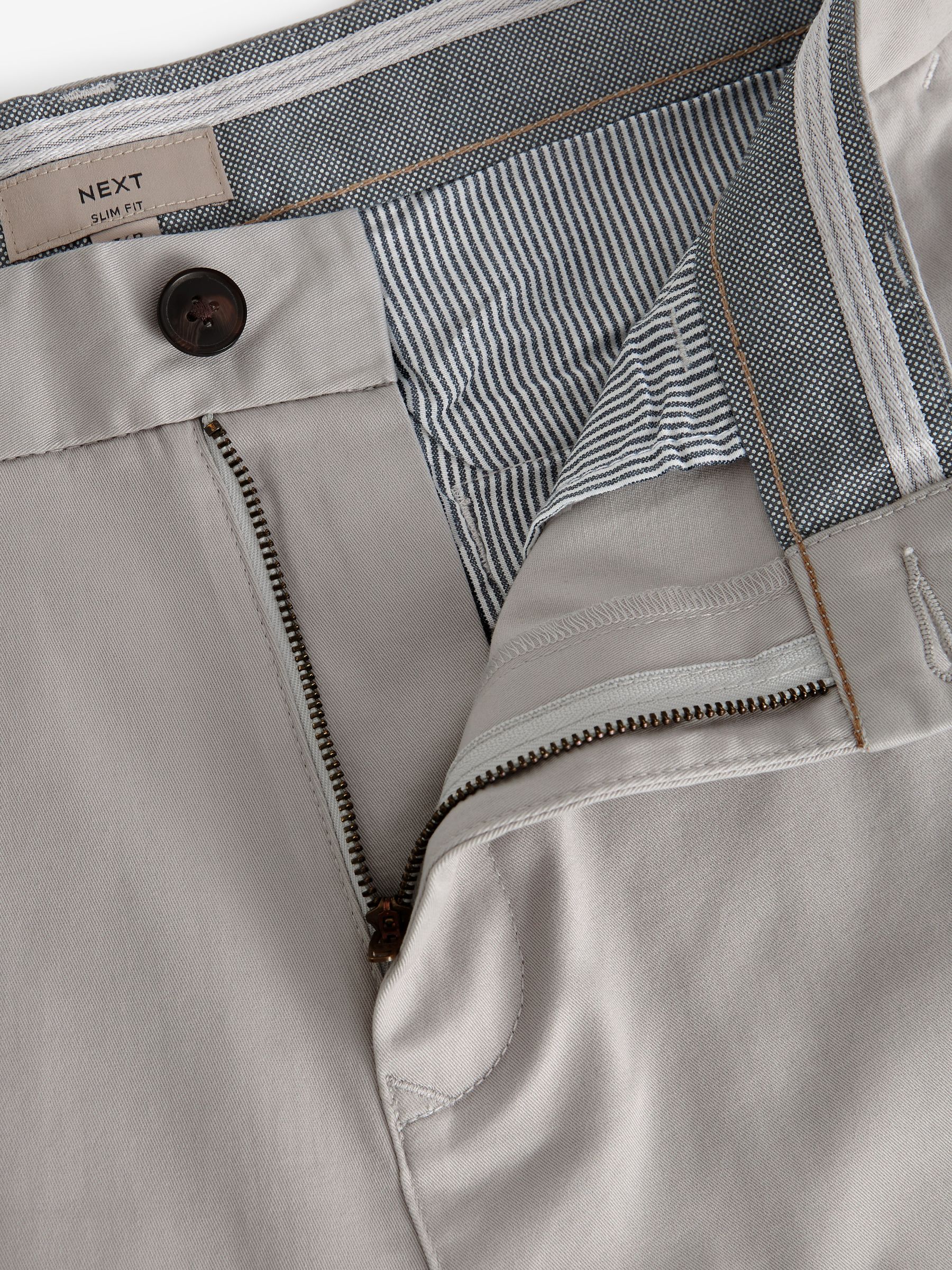 Buy Light Grey Slim Fit Stretch Chinos Shorts from the Next UK online shop
