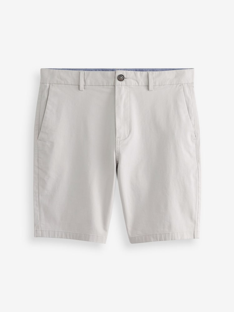 Lichtgrijs - Slim Fit - Chinoshort met stretch - Image 6 of 8