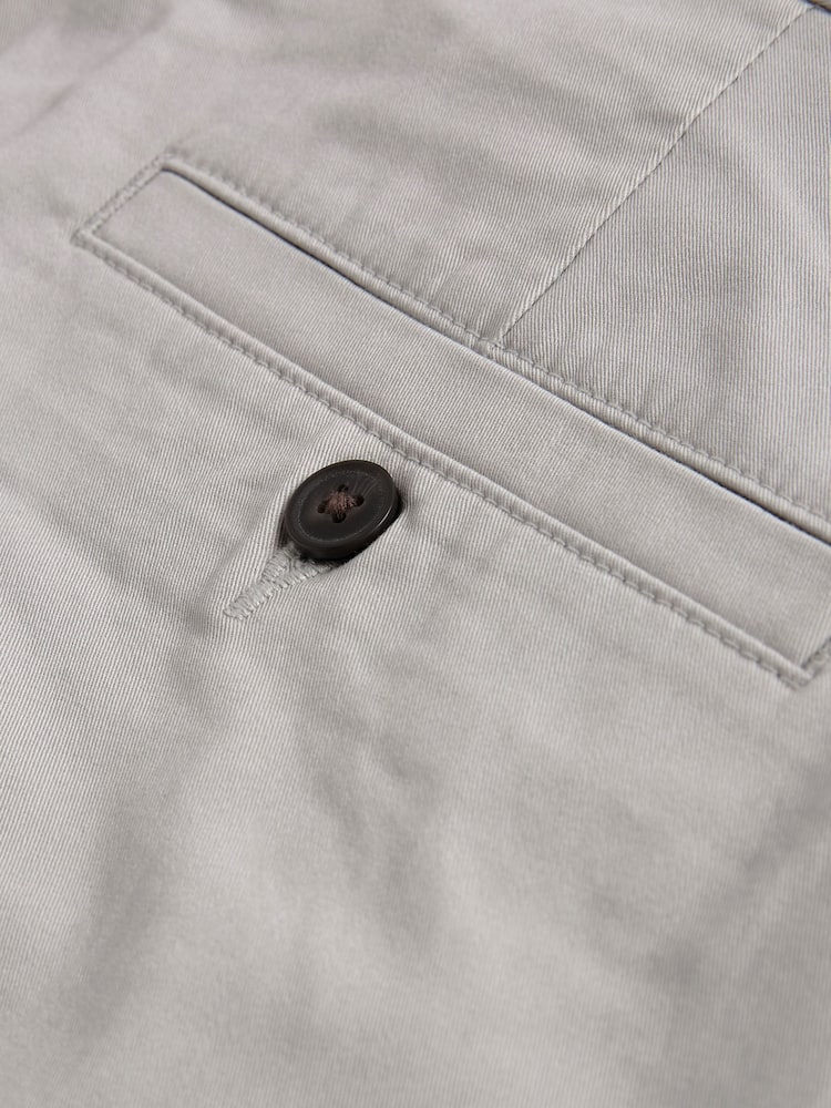 Lichtgrijs - Slim Fit - Chinoshort met stretch - Image 7 of 8