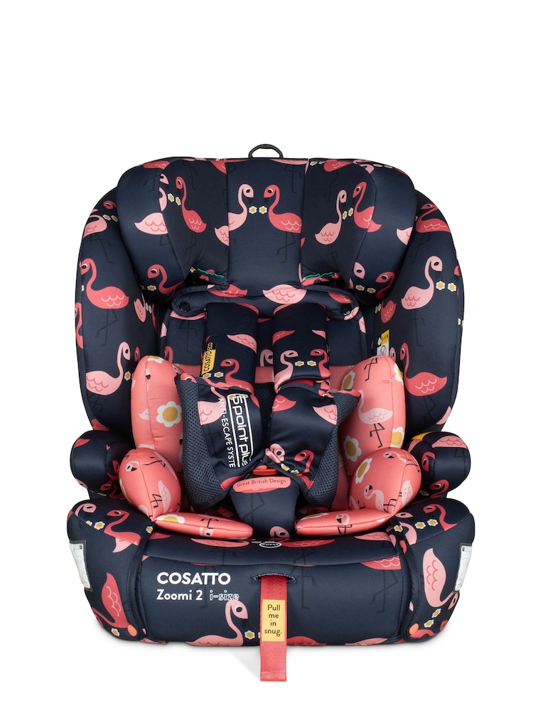Cosatto Pink Pretty Flamingo Zoomi 2 iSize Car Seat - Image 1 of 5