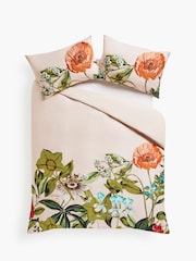 Clarke & Clarke Pink Passiflora 200 Thread Count Duvet Cover and Pillowcase Set - Image 3 of 4