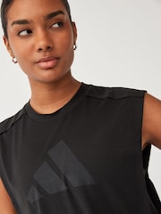 adidas Black Power Big Logo Tank Top - Image 4 of 6