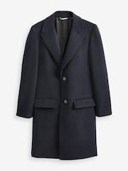 Ted Baker Blue Wilding Wool Blend Overcoat - Image 1 of 7