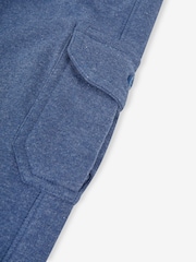JoJo Maman Bébé Indigo Blue & Navy Blue 2-Pack Cargo Joggers - Image 7 of 11