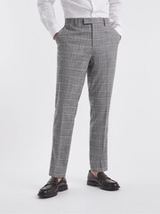 Jacamo Grey Sam Check Suit Trousers - Image 1 of 4