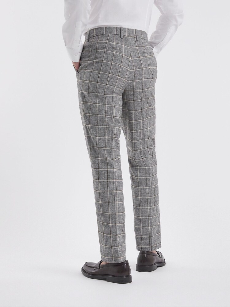 Jacamo Grey Sam Check Suit Trousers - Image 2 of 4 Jacamo Grey Sam Check Suit Trousers - Image 2 of 4