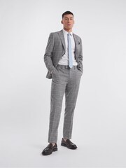 Jacamo Grey Sam Check Suit Trousers - Image 3 of 4