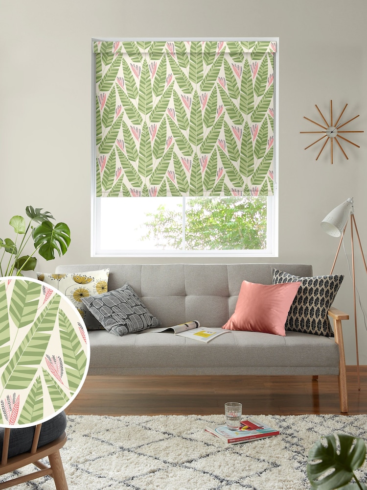 MissPrint Palm Jungle Made to Measure Roller Blinds - Image 1 of 6