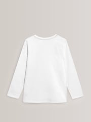 White 2 Pack Long Sleeve T-Shirts (3-16yrs) - Image 3 of 4