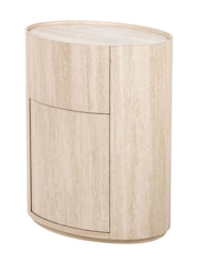 Pacific Travertine Travertine Veneer 1 Drawer 1 Door Unit - Image 6 of 7