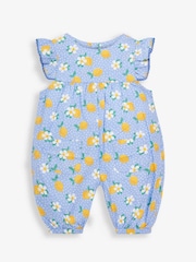 JoJo Maman Bébé Pretty Lemon Floral Baby Sunsuit - Imagen 1 de 2