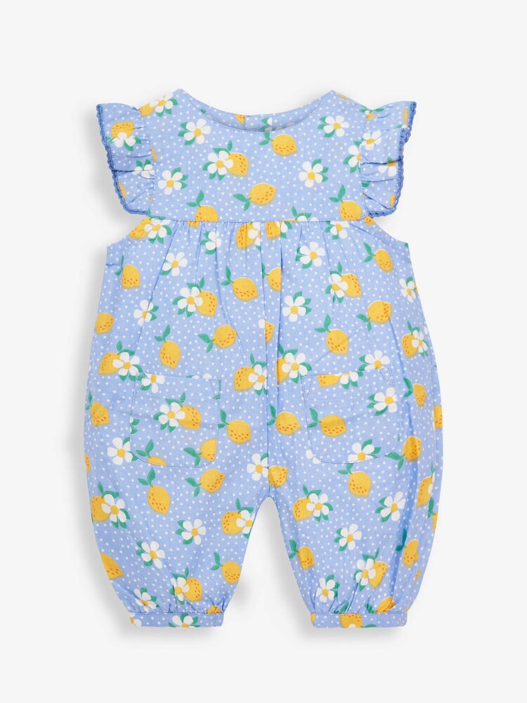 JoJo Maman Bébé Pretty Lemon Floral Baby Sunsuit - Imagen 1 de 2