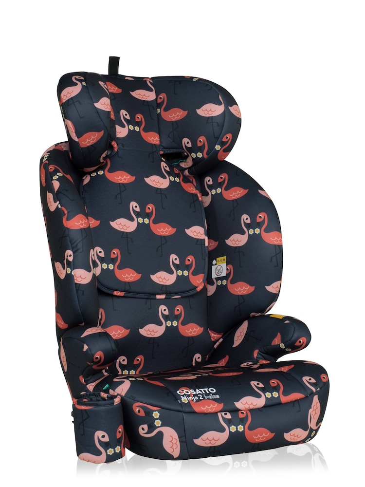 Cosatto Pink Pretty Flamingo Ninja 2 iSize Car Seat - Image 2 of 4