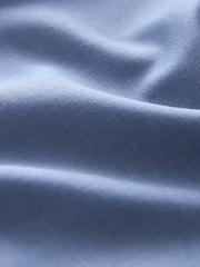 Cornflower Blue Regular Fit Short Sleeve Easy Iron Button Down Oxford Shirt - Image 8 of 8