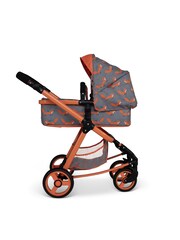 Cosatto Orange Charcoal Mister Fox Giggle Quad Dolls Pram - Image 1 of 5