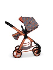 Cosatto Orange Charcoal Mister Fox Giggle Quad Dolls Pram - Image 2 of 5