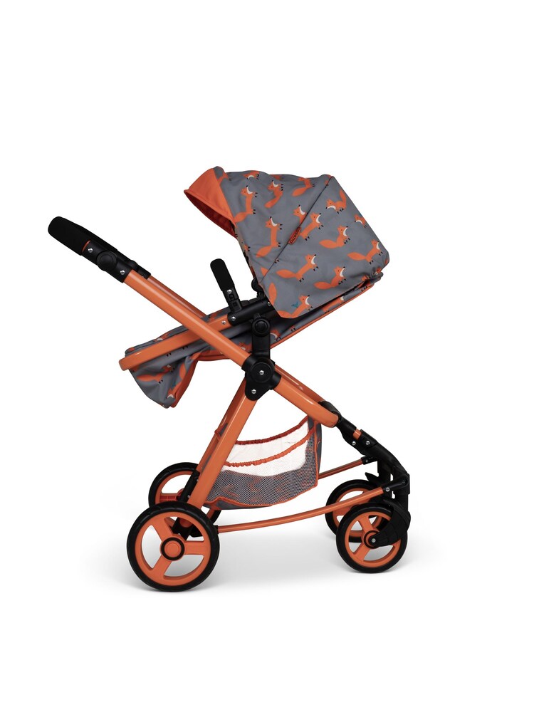Cosatto Orange Charcoal Mister Fox Giggle Quad Dolls Pram - Image 2 of 5