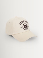 ANINE BING Cream Jeremy Baseball Cap Collegiate - Image 3 of 4