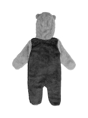 Fanatics Grey NHL Boston Bruins Game Nap Teddy Fleece All-In-One Newborn - Image 3 of 3