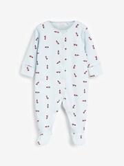 White Soldiers 3 Pack Embroidered Baby Sleepsuits (0-2yrs) - Image 3 of 8