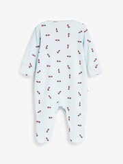 White Soldiers 3 Pack Embroidered Baby Sleepsuits (0-2yrs) - Image 5 of 8