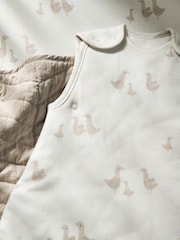 Mamas & Papas Cream 2.5 Tog Sleep Bag 0-6 Months Waddle Duck - Image 2 of 4