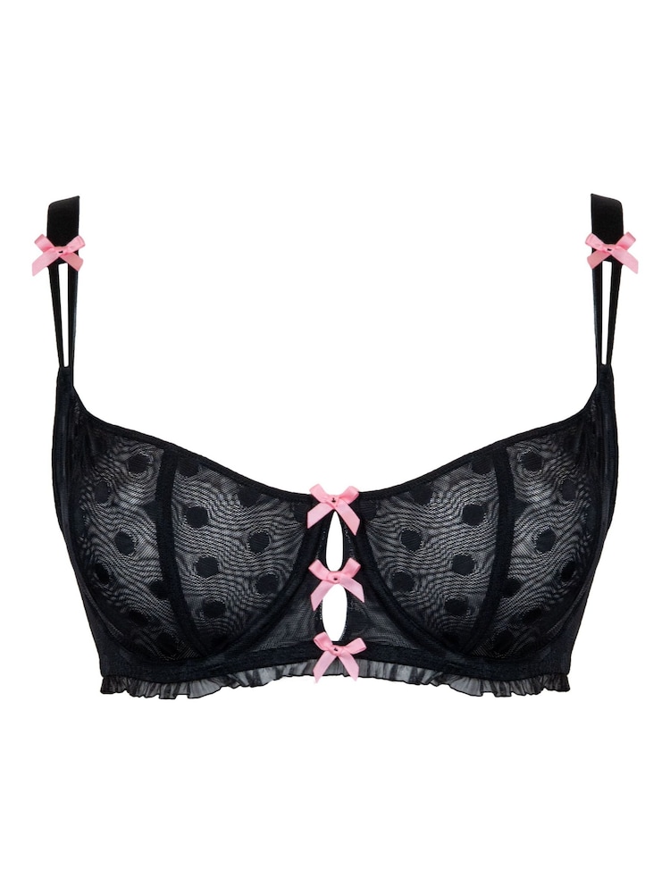Curvy Kate Frill Me Balcony Black Bra - Image 3 of 3