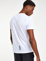 Emporio Armani EA7 Logo 100% Cotton T-Shirt - Image 2 of 4