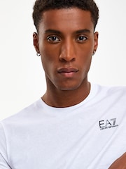 Emporio Armani EA7 Logo 100% Cotton T-Shirt - Image 3 of 4