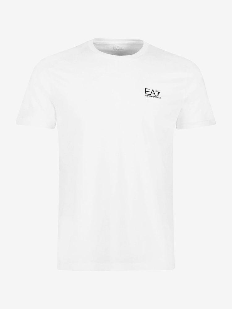 Emporio Armani EA7 Logo 100% Cotton T-Shirt - Image 4 of 4