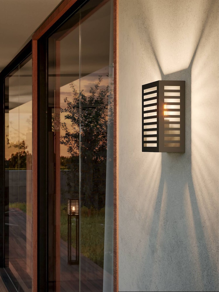 Eglo Black Alamonte 3 Caged Outdoor Wall Light - Image 2 of 4