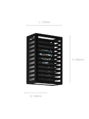 Eglo Black Alamonte 3 Caged Outdoor Wall Light - Image 4 of 4