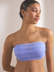 Blue/White Graphic Lace Strapless Multiway Bras 2 Pack - Image 2 of 9