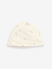 Neutral Baby Beanie Jersey Hat 3 Pack (0-12mths) - Image 2 of 5