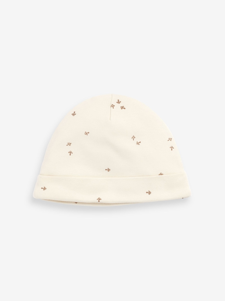 Neutral Baby Beanie Jersey Hat 3 Pack (0-12mths) - Image 2 of 5