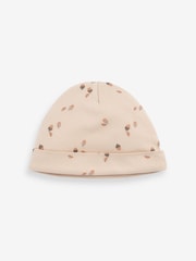 Neutral Baby Beanie Jersey Hat 3 Pack (0-12mths) - Image 3 of 5