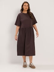 Maro - Rochie midi din poplin Yours Curve 2 in 1 - Imaginea 2 din 6