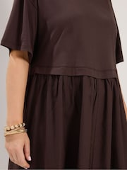 Maro - Rochie midi din poplin Yours Curve 2 in 1 - Imaginea 4 din 6
