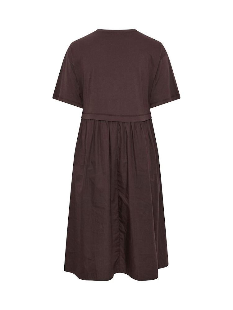 Maro - Rochie midi din poplin Yours Curve 2 in 1 - Imaginea 6 din 6