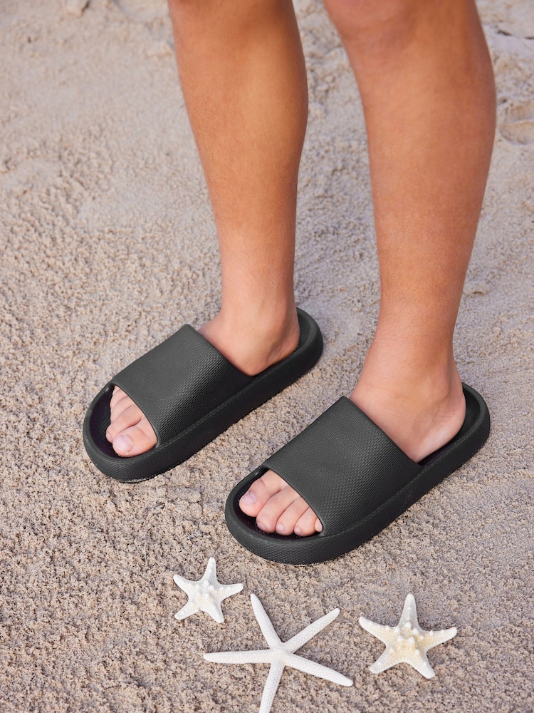 Black Chunky Sliders - Image 1 of 6
