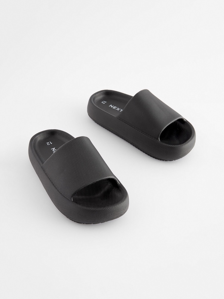 Black Chunky Sliders - Image 2 of 6