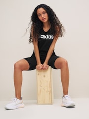 Negro - Camiseta básica sin mangas de algodón 100 % y corte holgado con logo de Adidas Sportswear - Imagen 3 de 7